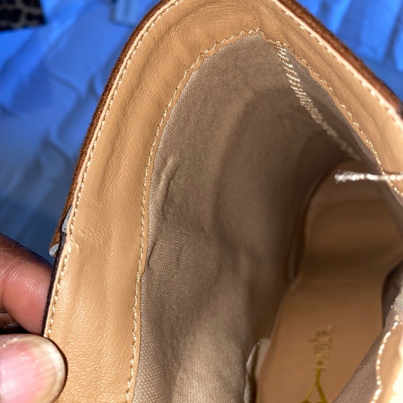 Y•not? Cheetah print multi colored of brown ankle boots 4inch heels size 9M - Picture 10 of 16